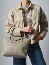 Handbag Maya Double Kba Lancaster Gray maya double kba 102-vue-porte