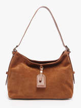 Shoulder Bag Velvet Caviar Leather Milano Brown velvet caviar VC250610