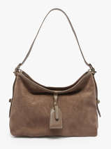 Shoulder Bag Velvet Caviar Leather Milano Brown velvet caviar VC250610