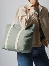 Sac Port paule Cesar Coton Hindbag Vert best seller CESAR-vue-porte