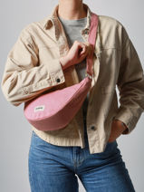 Sac Bandouli�re Andrea Coton Hindbag Rose best seller ANDREA-vue-porte