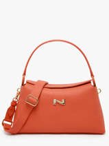 Leather Freesia Shoulder Bag Nathan baume Orange eden 4