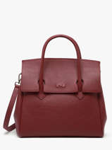 Sac  Main Clara Cuir Nathan baume Rouge nathan 2