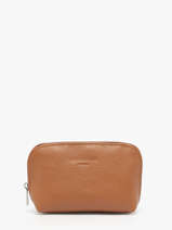 Coin Purse Leather Hexagona Brown confort 467389