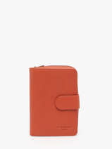 Portefeuille Cuir Hexagona Orange confort 461063