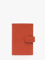 Card Holder Confort Leather Hexagona Orange confort 467282