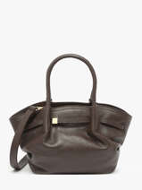 Sac  Main Caviar Cuir Milano Marron caviar CA25063