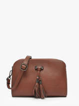 Leather Caviar Crossbody Bag Milano Brown caviar CA21101