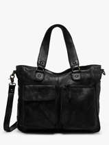 Sac Port� �paule Heritage Cuir Biba Noir heritage KEO2L