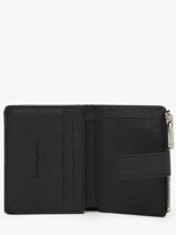 Card Holder With Coin Purse Original Leather Nathan baume Black original n 102N-vue-porte