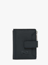 Porte-cartes Porte-monnaie Original Cuir Nathan baume Bleu original n 102N