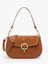 Shoulder Bag Velvet Caviar Leather Milano Brown velvet caviar VC25069