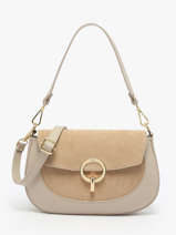 Sac Bandoulire Velvet Caviar Cuir Milano Beige velvet caviar VC25069