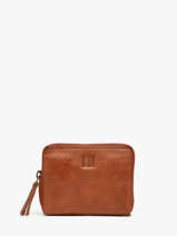 Leather Texas Coin Purse Biba Brown heritage BT11