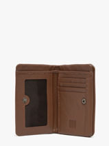 Wallet Wallet Leather Biba Brown wallet SFM4L-vue-porte