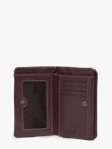 Wallet Leather Biba Violet wallet SFM4L-vue-porte