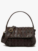 Sac Port paule Heritage Cuir Biba Marron heritage MEE1L
