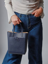 Sac Bandouli�re Cameryn Cuir Lauren ralph lauren Bleu cameryn 31966760-vue-porte