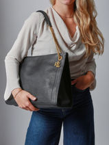 Shoulder Bag Bradley Leather Lauren ralph lauren Black bradley 31969352-vue-porte