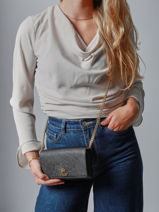 Sac Bandoulire Dryden Cuir Lauren ralph lauren Noir dryden 32966784-vue-porte