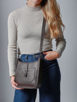 Shoulder Bag Caviar Leather Milano Brown caviar CA25067-vue-porte