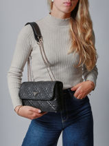 Shoulder Bag Adelasia Guess Black adelasia QL965821-vue-porte