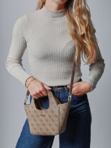 Sac Bandoulire Calista Guess Marron calista SG733475-vue-porte