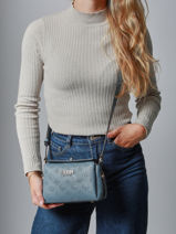Shoulder Bag Phoebe Guess Blue phoebe PD966573-vue-porte