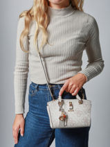 Handbag Queensland Guess White queensland OS965576-vue-porte