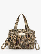 Recycled Cotton Mini Darcy Satchel Rivedroite Blue wild tribe MDARCWIL