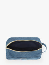 Recycled Coton Hermel Toiletry Bag Rivedroite Blue timeless HERMETIM-vue-porte
