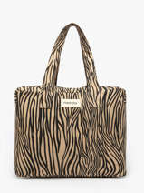 Shoulder Bag Clestins Recycled Coton Rivedroite Blue wild tribe CELESWIL