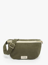 Recycled Coton Custine Belt Bag Rivedroite Green timeless CUSTITIM