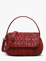 Shoulder Bag Heritage Leather Biba Violet heritage MEE1L