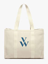 Sac Port paule Cabas Coton Vanessa wu Beige cabas MA0135