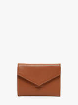 Porte-monnaie Cuir Lancaster Marron foulonne pm 29