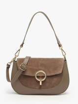 Sac Bandouli�re Velvet Caviar Cuir Milano Marron velvet caviar VC25069