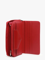 Portefeuille Lancaster Rouge maya 1-vue-porte