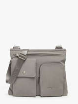 Sac Bandoulire Lancaster Gris basic pocket 90