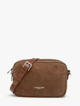 Sac Bandoulire Suede Cuir Lancaster Marron suede 65