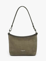 Sac Bandouli�re Suede Cuir Lancaster Vert suede 80