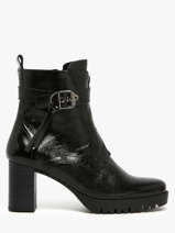 Bottines  Talon Evie En Cuir Dorking Noir women D9163