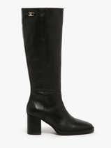 Bottes  Talon En Cuir Tommy hilfiger Noir women 8865BDS