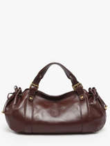 Sac Port paule Froisse Cuir Gerard darel Marron froisse DCS01474