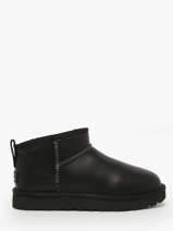 Boots In Leather Ugg Black women 1163490