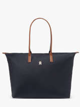Sac Port� �paule Popette Nylon Tommy hilfiger Bleu popette AW17996