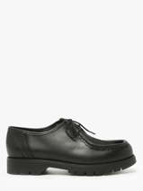 Derby Shoes In Leather Kleman Black women PADRINI