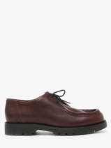 Derby Shoes In Leather Kleman Brown men PADROR