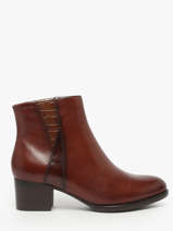 Heeled Boots In Leather Tamaris Brown women 45