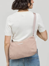 Skara Small Cord - Crossbody Bag  Kapten and son Pink cord SC-vue-porte